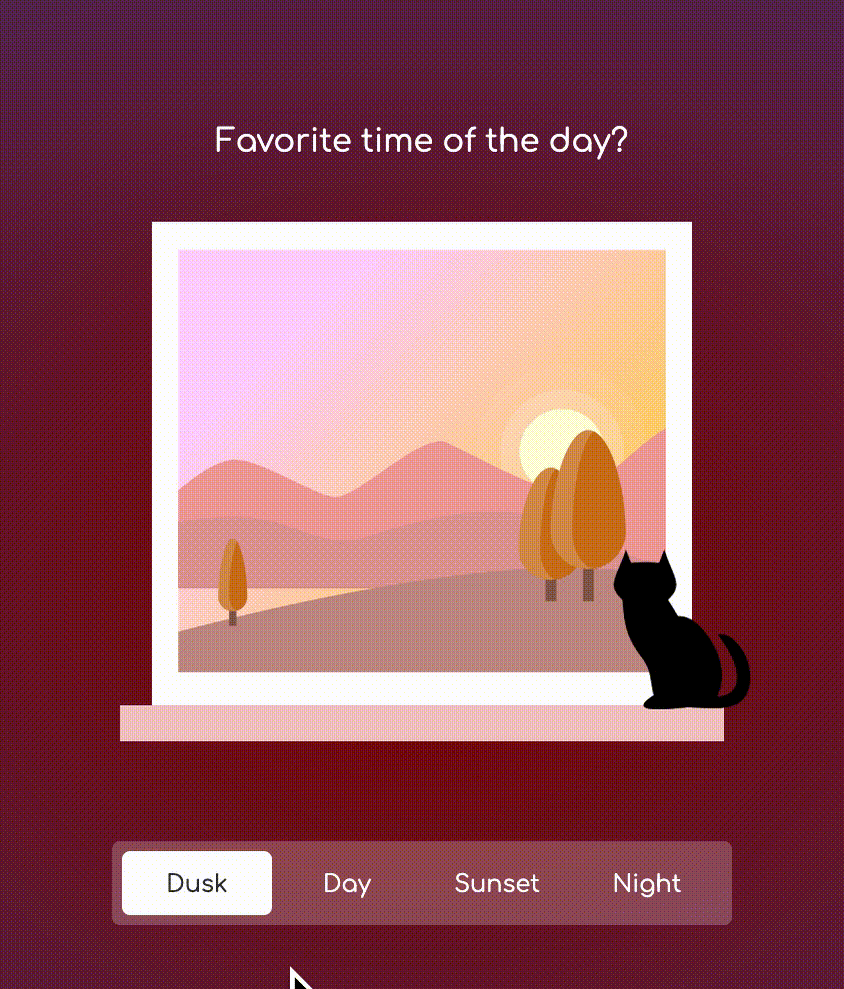 Time of day via CSS animations