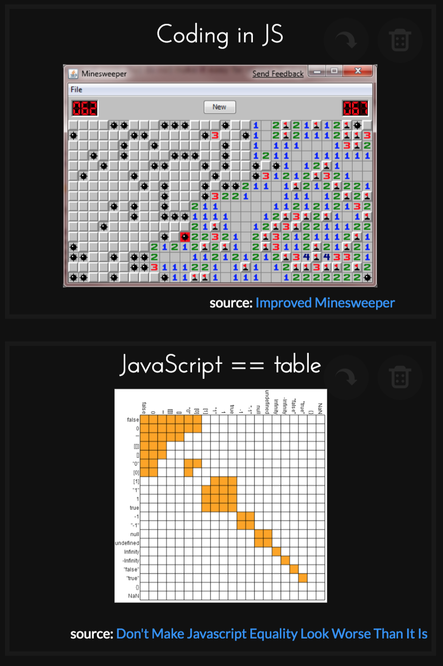 Minesweeper and equality