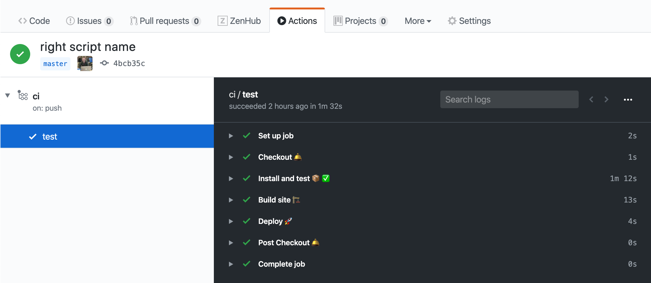 Cypress tests successfully ran on GitHub