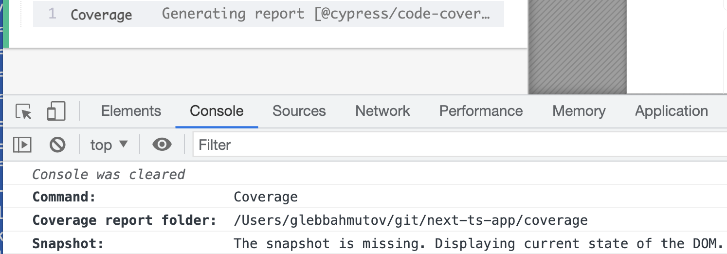 We should look for the coverage report in the coverage folder