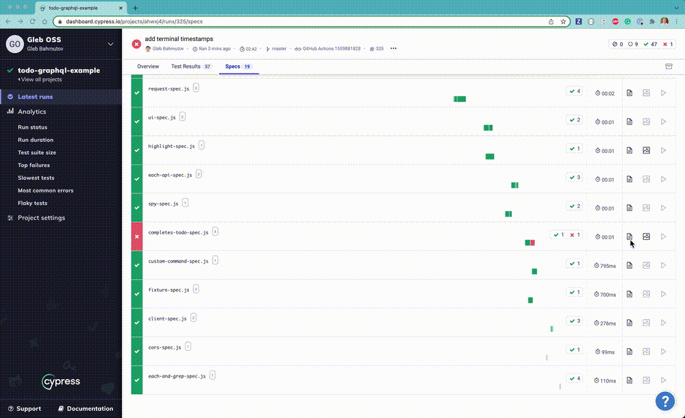 Add Timestamps To Cypress Better World By Better Software