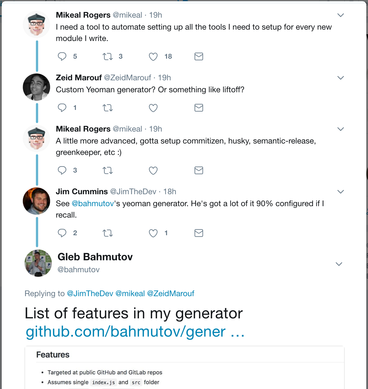 Good generator thread