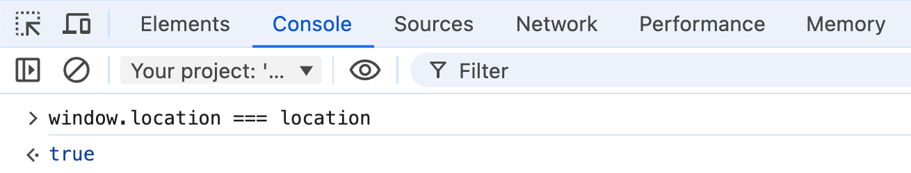 Window.location is the location object