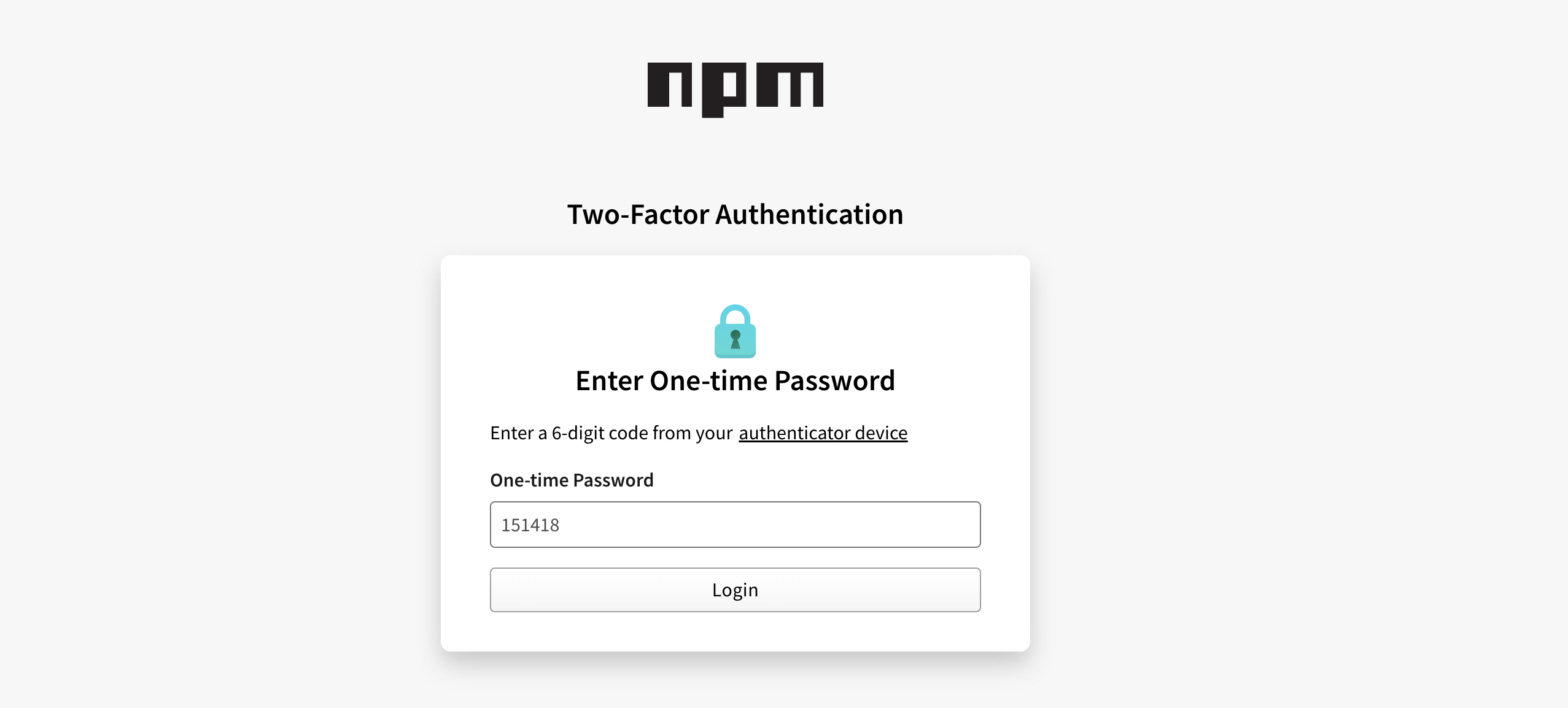 2FA is needed to connect GHA to NPM registry