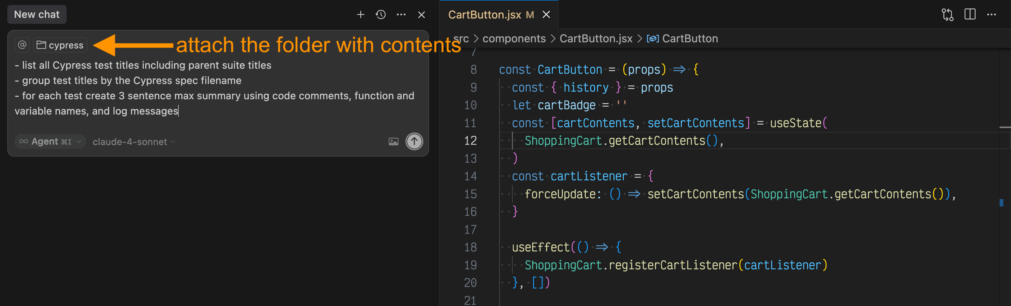 Generate test summaries prompt