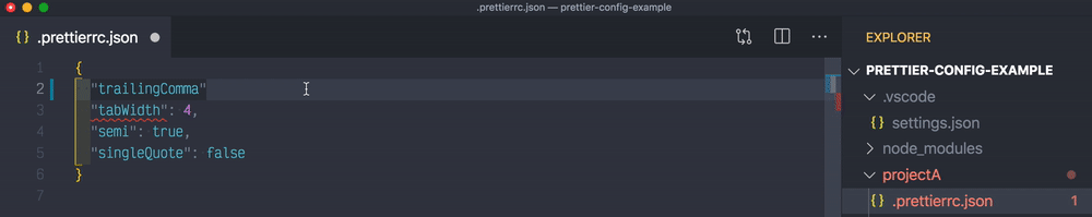 Picking trailing comma setting