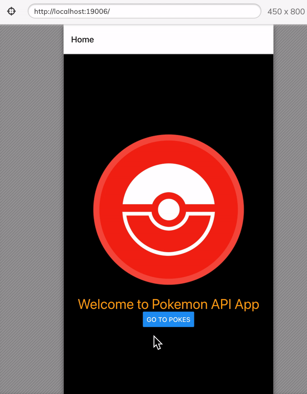 The user is navigating through the Pokemon RN application