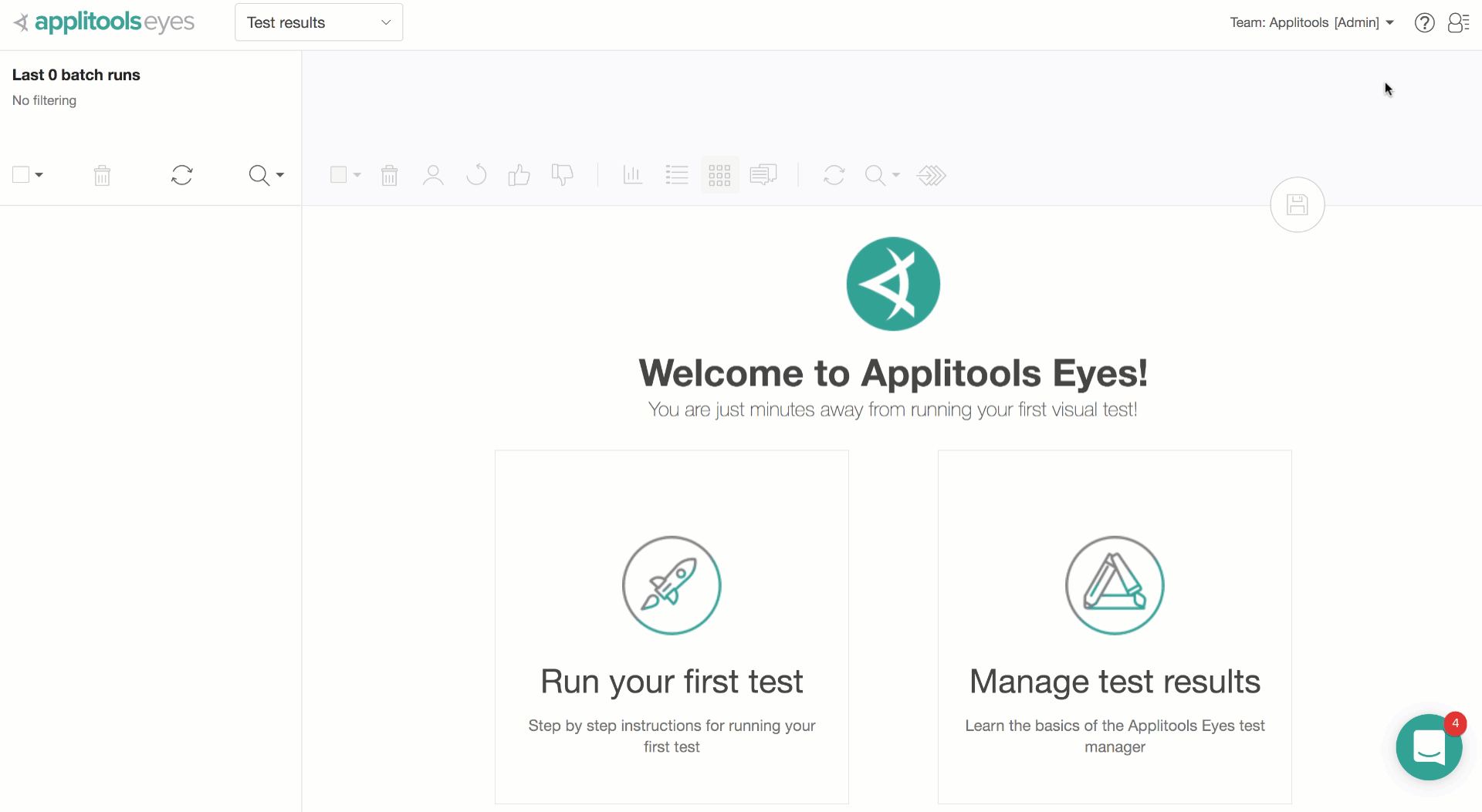 personal Applitools API key