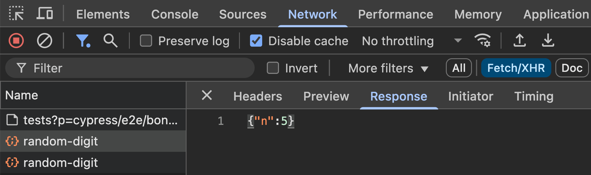 GET /random-digit response